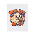 Boo Jee Funny Ghost Pumpkin Spice Throw Blanket