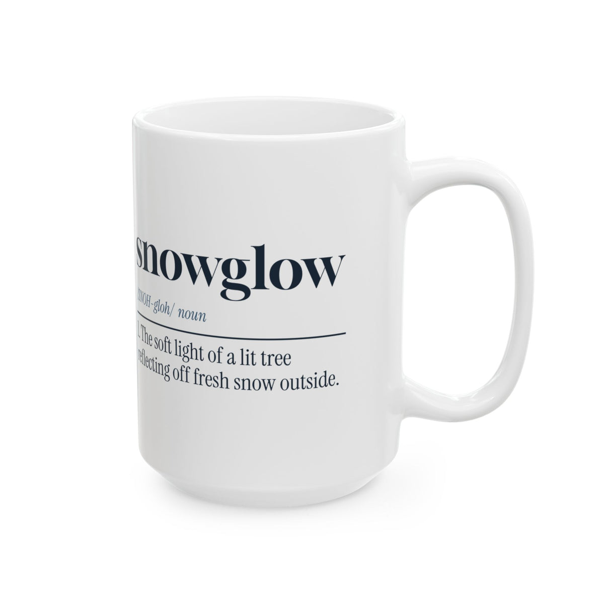 Christmas Coffee Mug Snowglow Dictionary Definition Cozy Winter