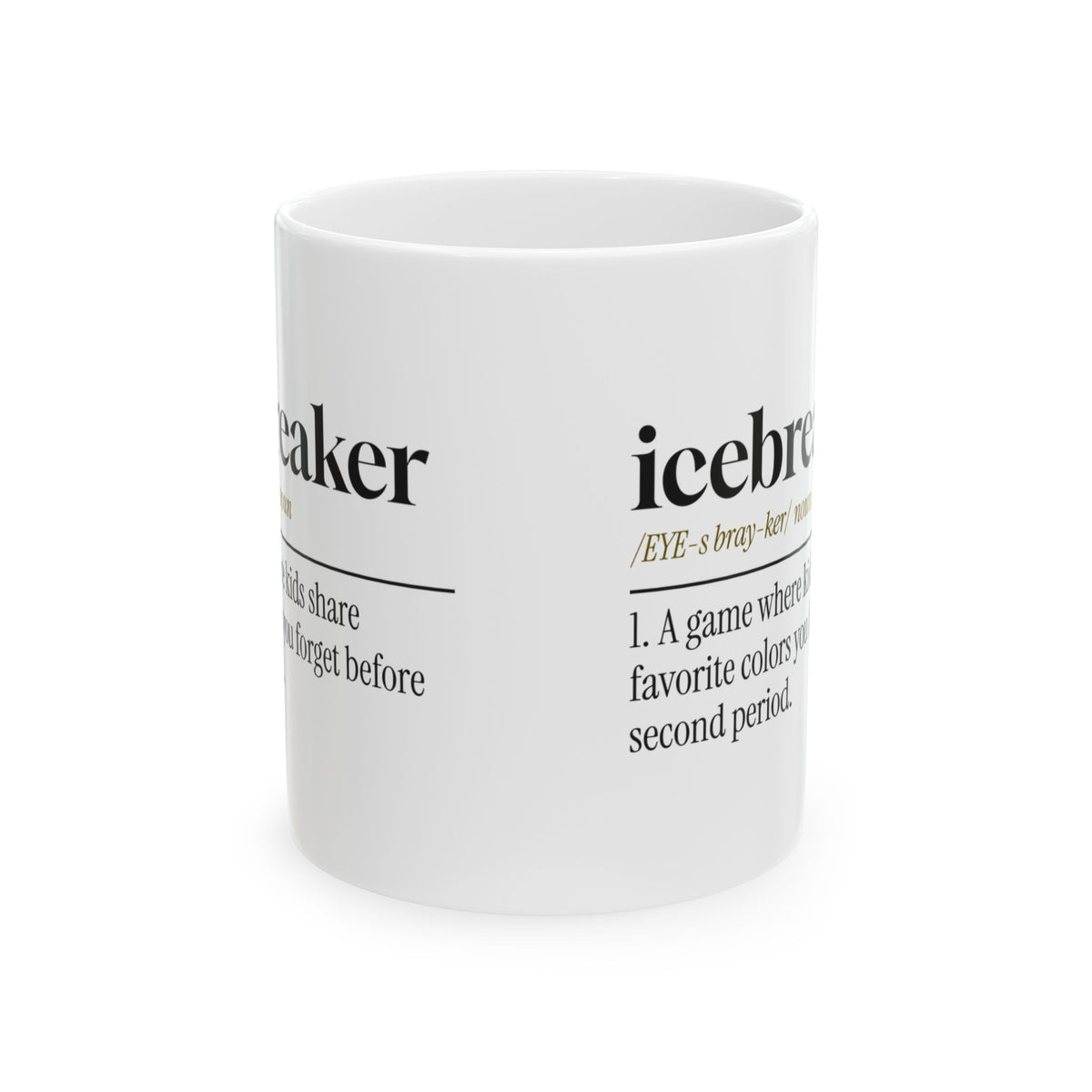 Funny Teacher Coffee Mug Icebreaker Definition For Teachers