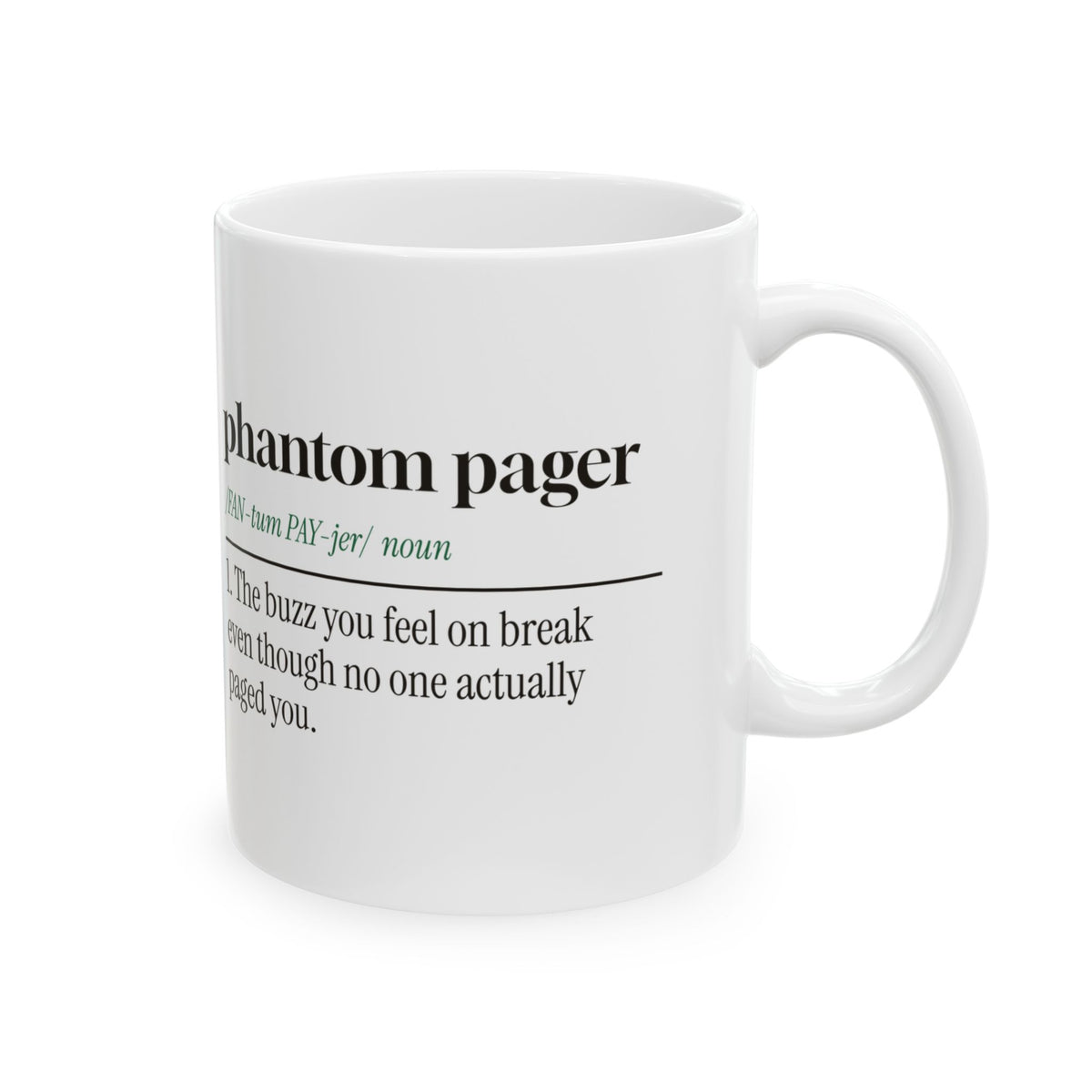 Spooky Nurse Coffee Mug Phantom Pager Definition For Nurses