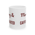 Christmas Coffee Mug Merry And Caffeinated For Coffee Lovers