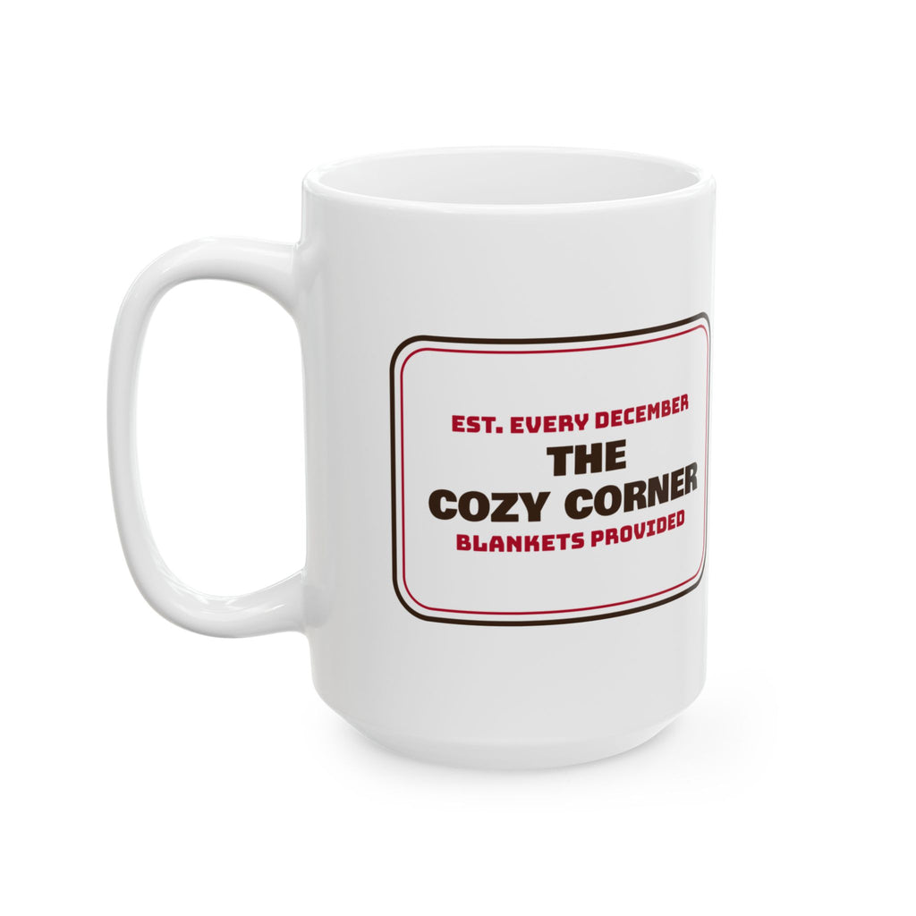 Christmas Coffee Mug The Cozy Corner Blankets Provided