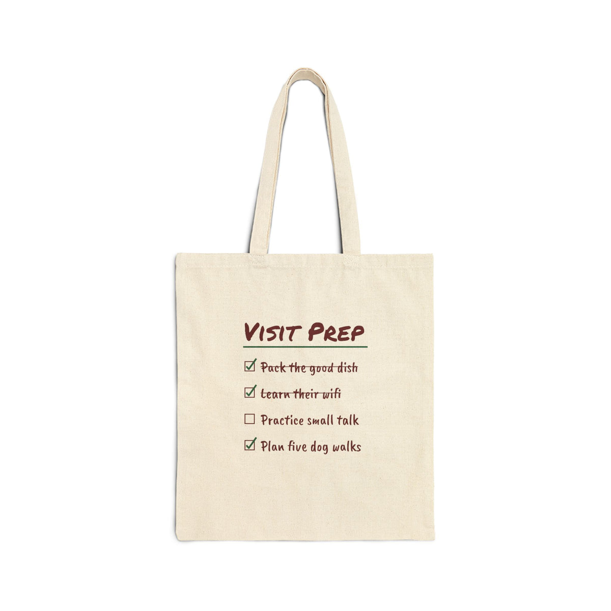 Funny Christmas In-Laws Tote Bag Plan Five Dog Walks Checklist