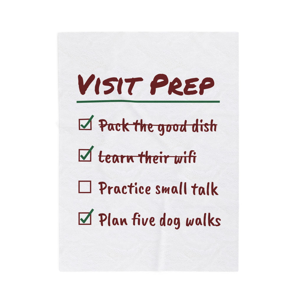 Funny Christmas In-Laws Throw Blanket Plan Five Dog Walks Checklist