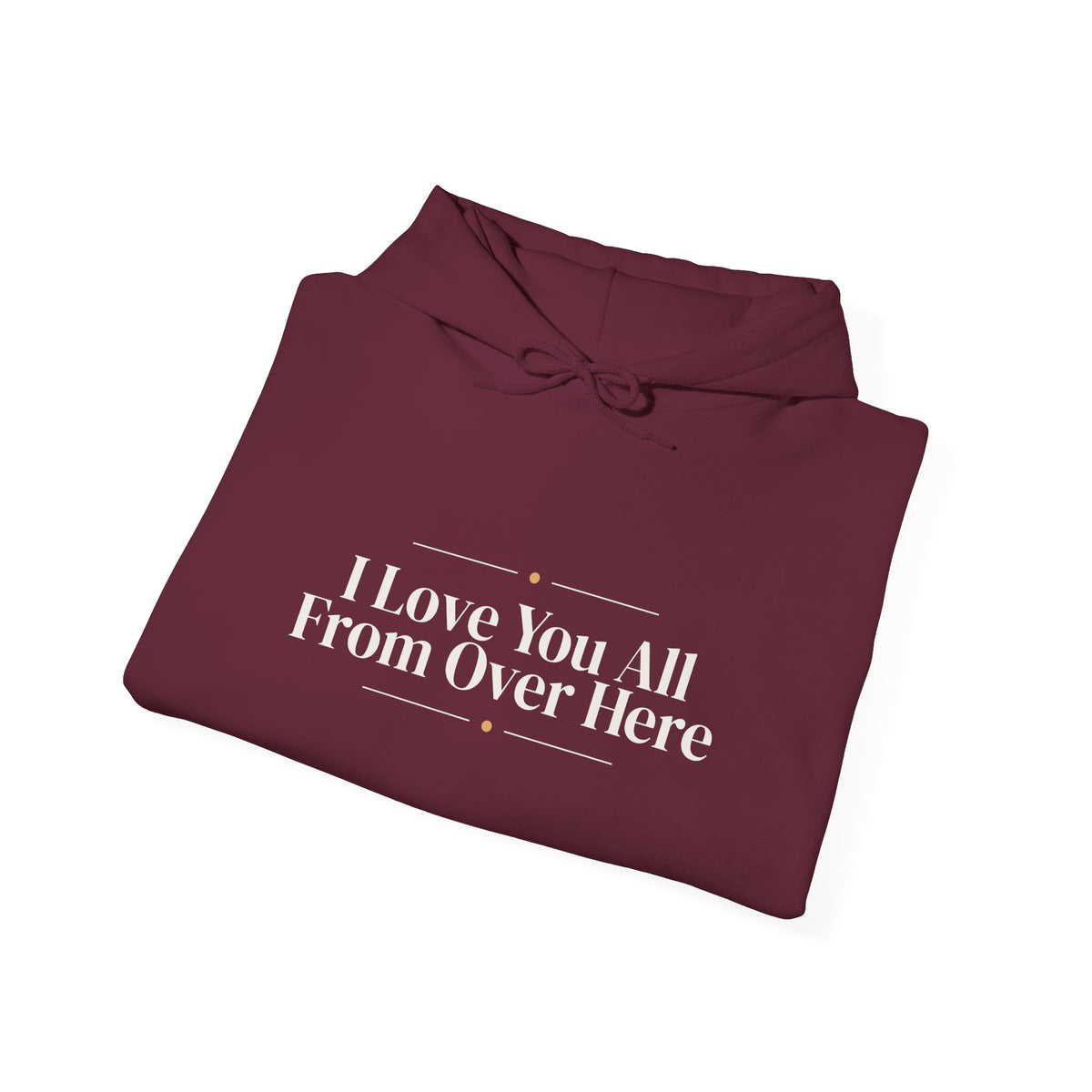 Funny Christmas Introvert Hoodie I Love You All From Over Here