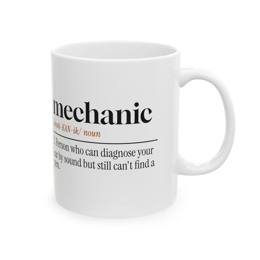 Mechanic Coffee Mug Diagnoses by Sound