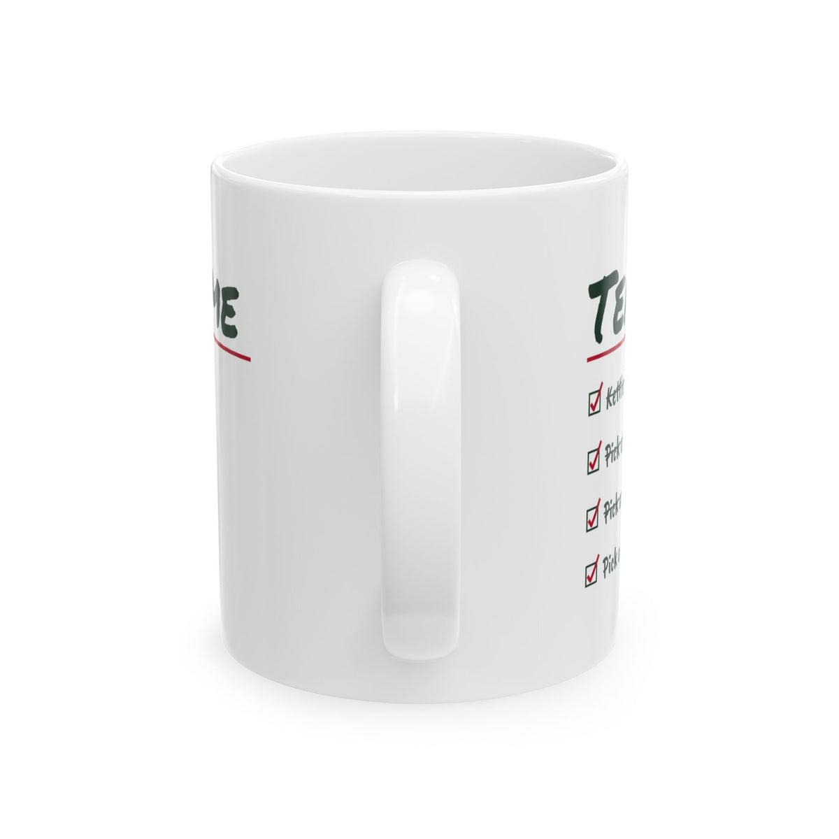 Tea Lover Mug Tea Time Checklist Pick A Tea Pick A Biscuit
