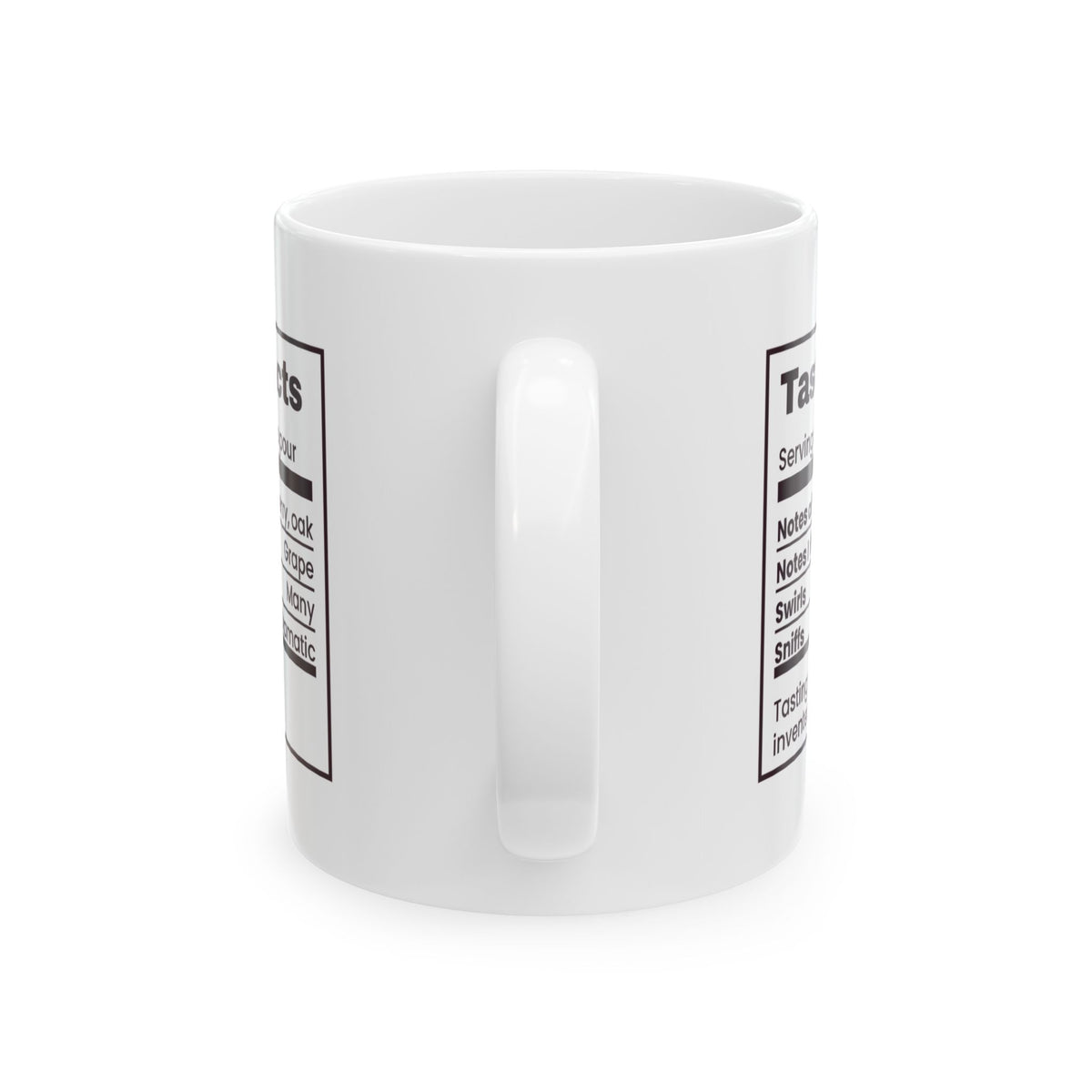 Funny Wine Lover Mug Notes Of Cherry I Taste Grape Tasting Label