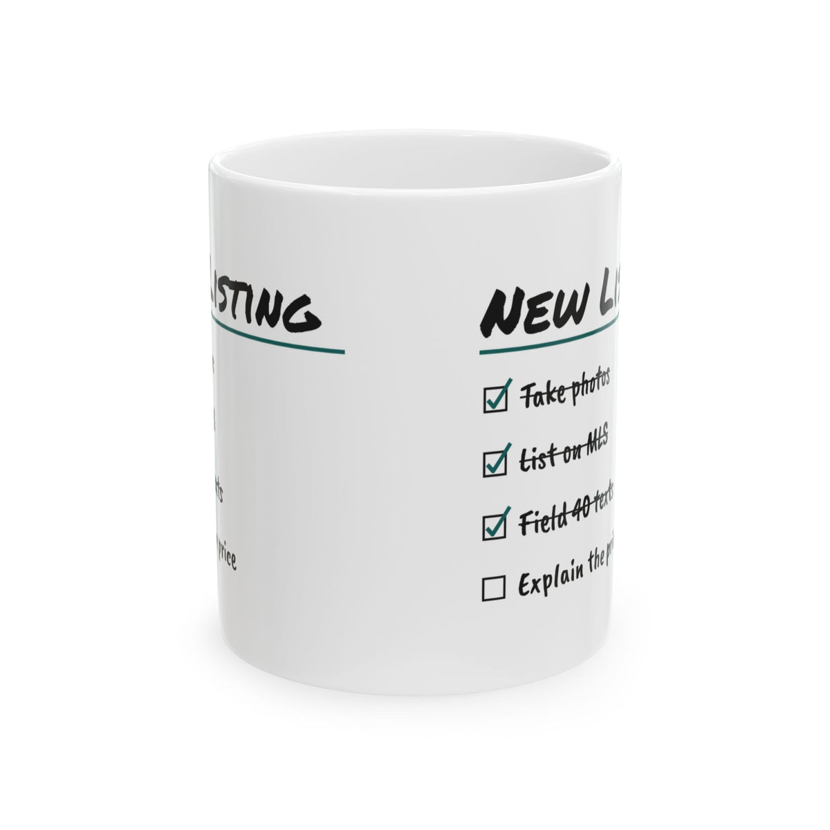 Real Estate Agent Coffee Mug Explain The Price