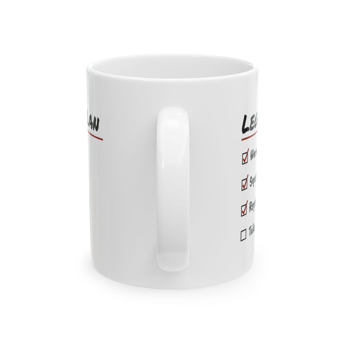 Leg Day Plan Coffee Mug For Gym Lovers