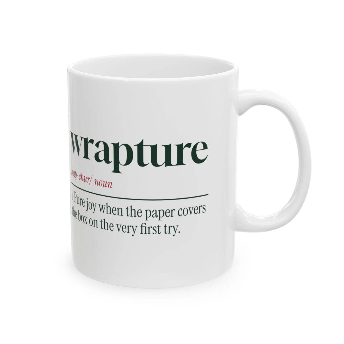 Funny Christmas Wrapping Paper Coffee Mug Wrapture Definition
