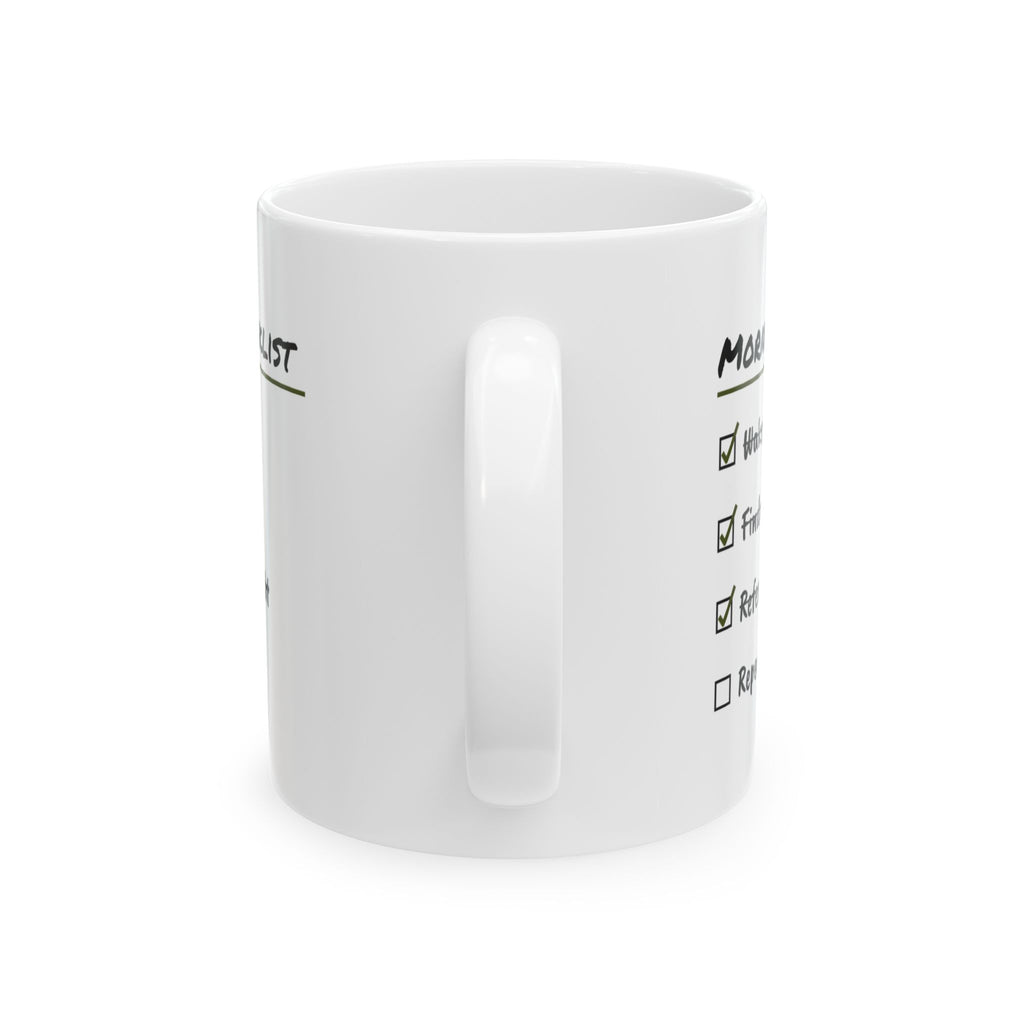 Boy Mom Coffee Mug Morning Checklist Repeat Tomorrow
