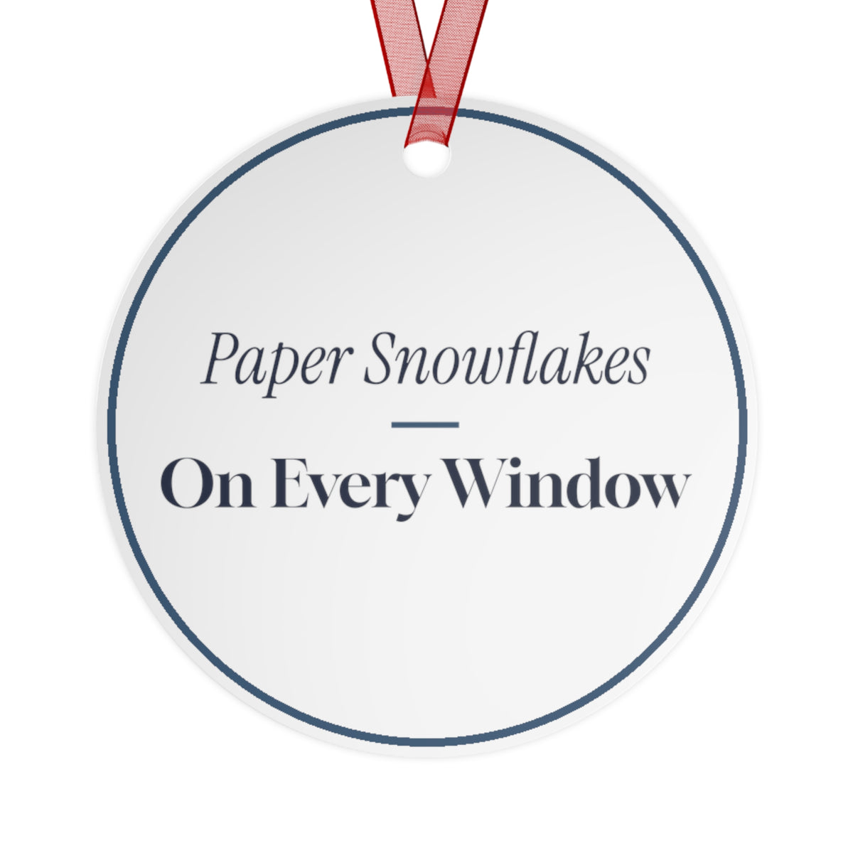 Christmas Ornament Paper Snowflakes On Every Window Cozy Keepsake