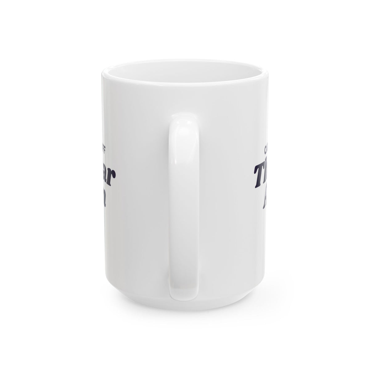 Funny Christmas Cat Coffee Mug Cat Knocked Off The Star Again