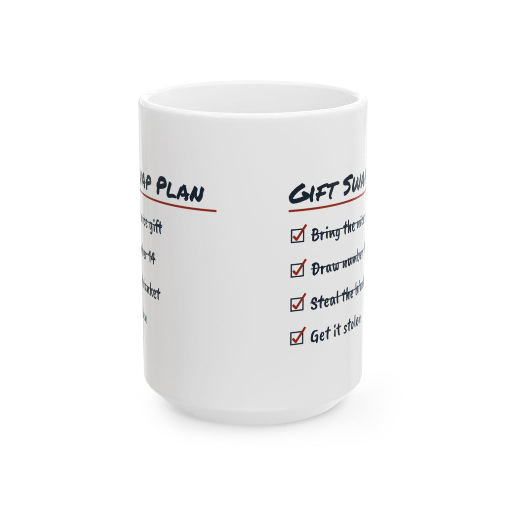 Funny White Elephant Coffee Mug Gift Swap Plan Get It Stolen Checklist