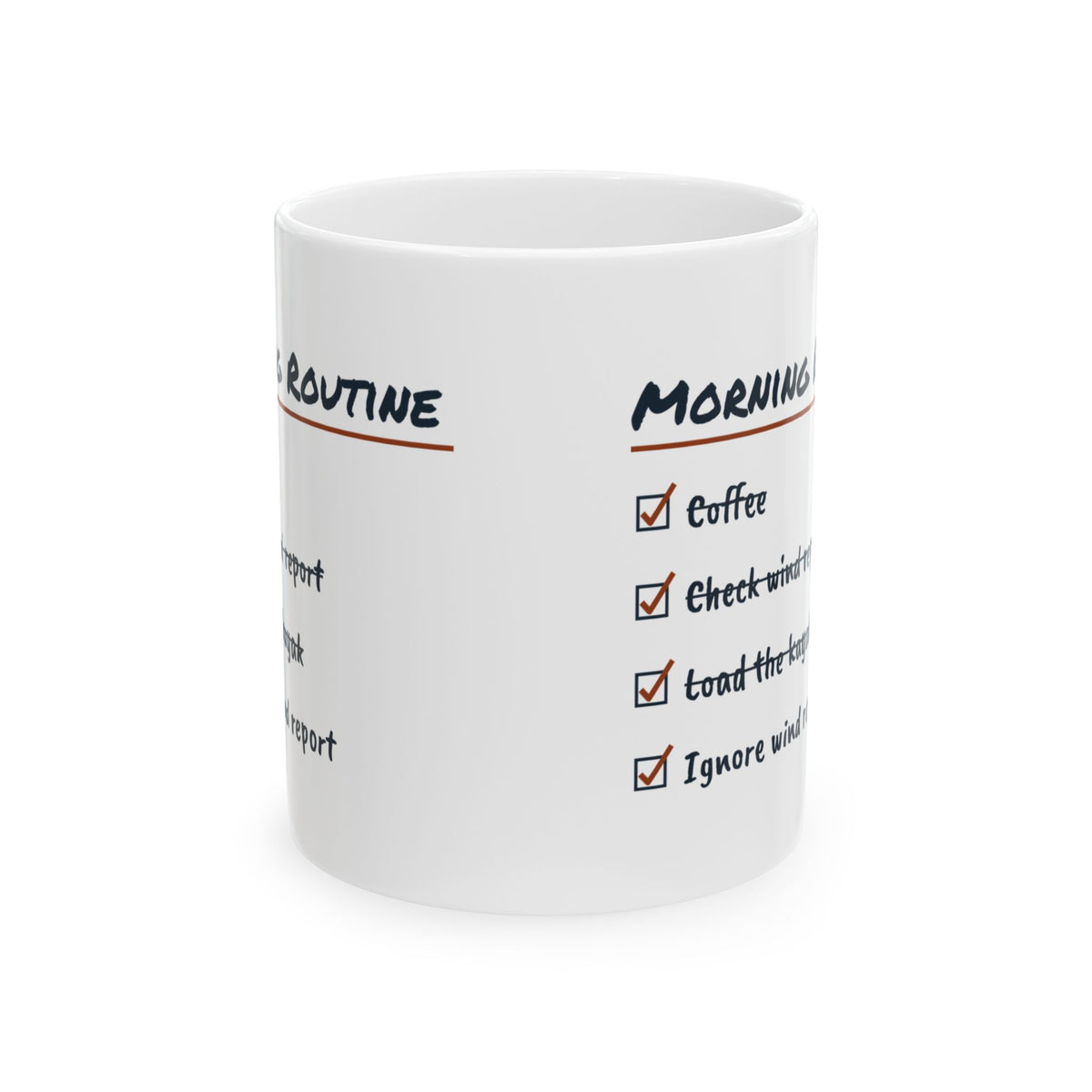 Kayaking Coffee Mug Ignore The Wind Report