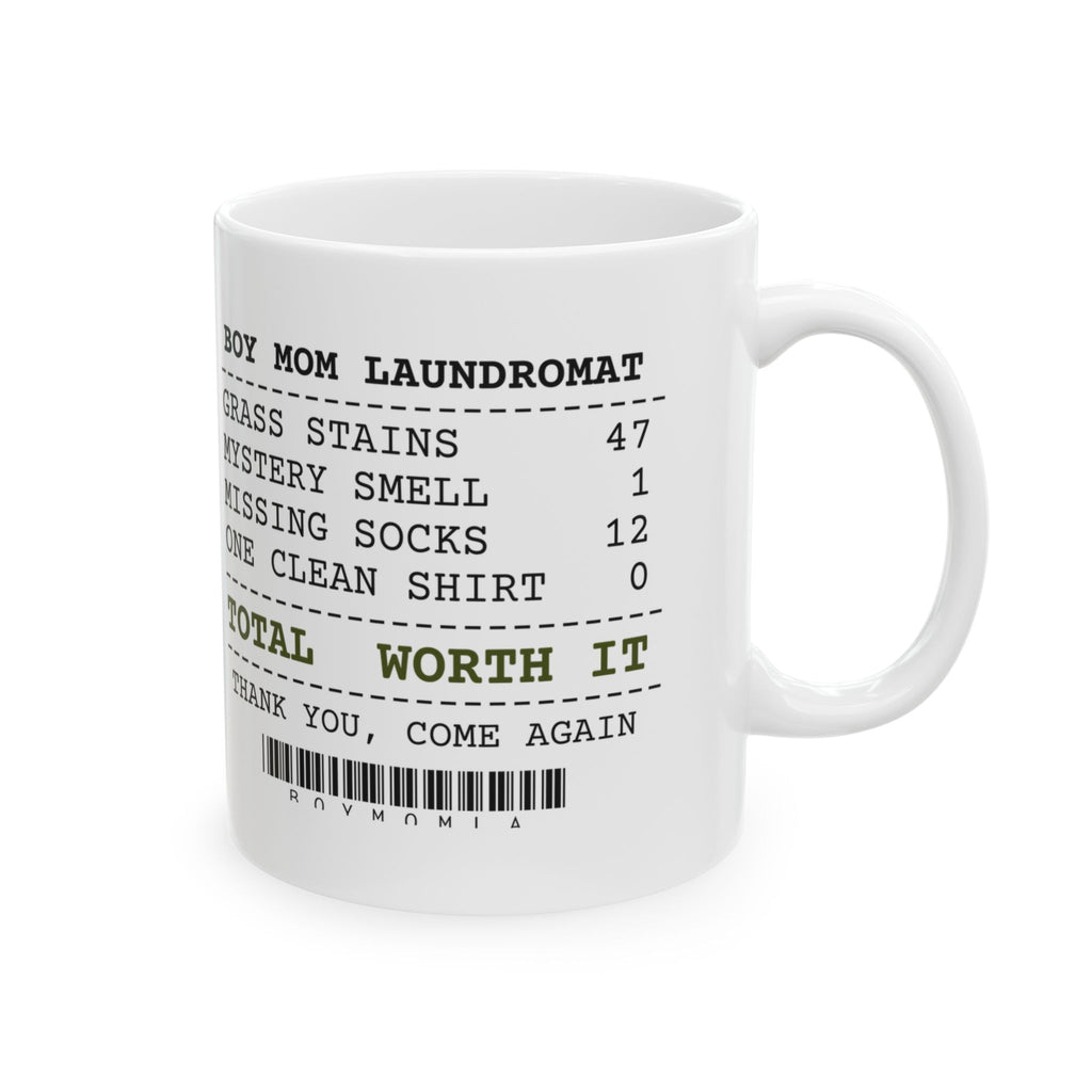 Boy Mom Coffee Mug Laundry Receipt Boy Mom Edition