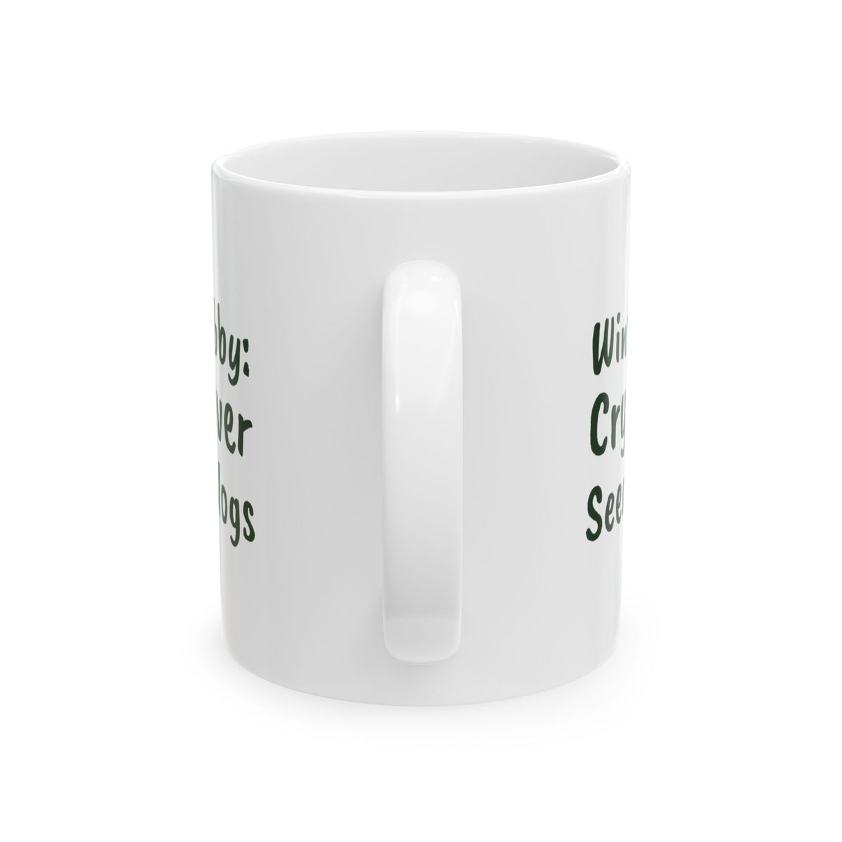 Funny Gardening Mug Winter Hobby Crying Over Seed Catalogs