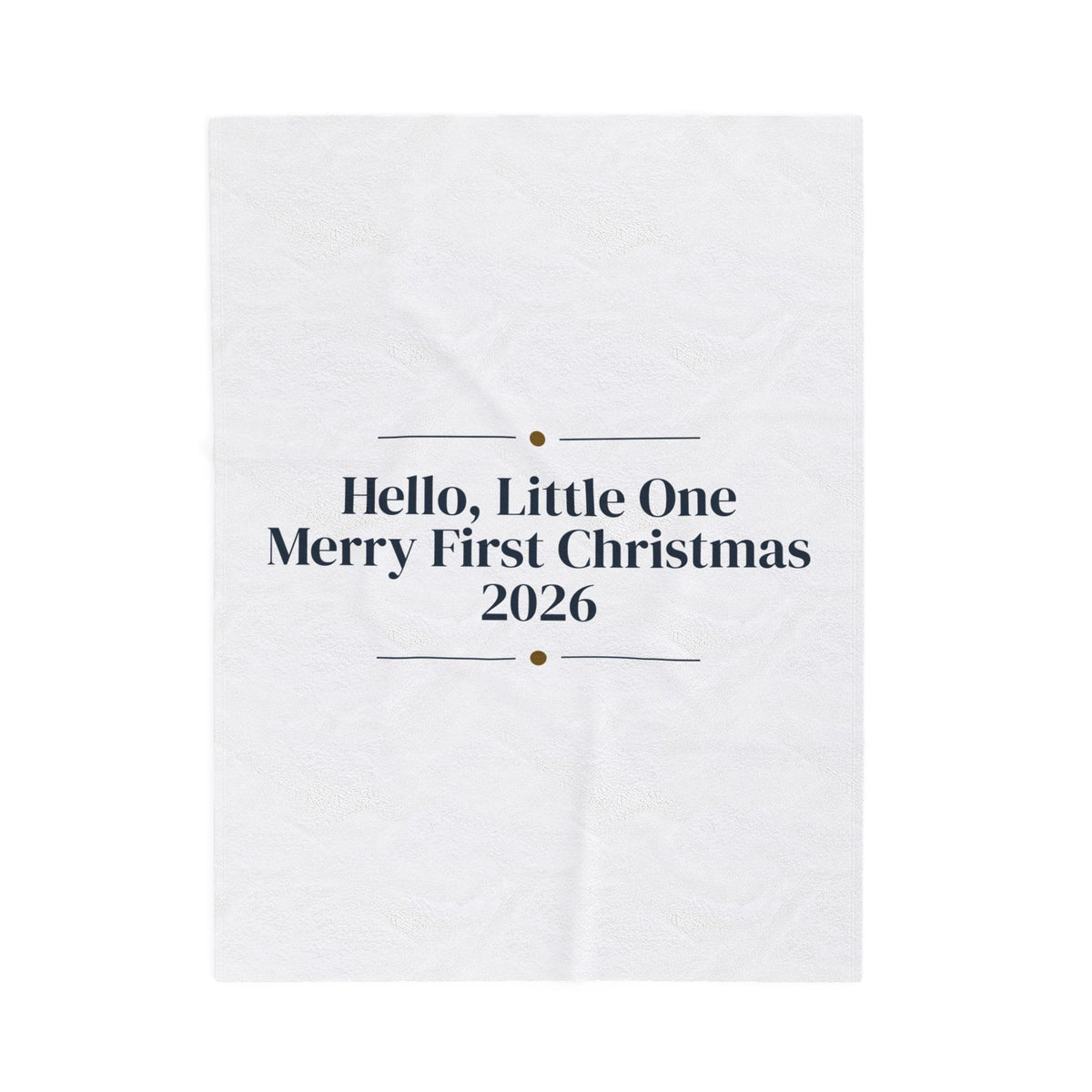 Baby First Christmas Throw Blanket Hello Little One Merry First Christmas