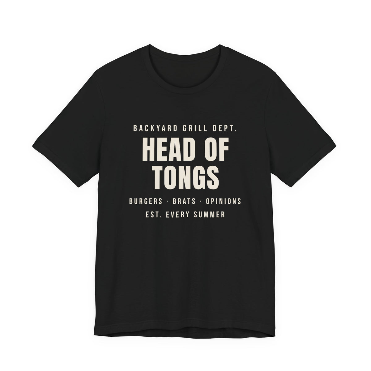 Funny Grill Dad Shirt Head Of Tongs Backyard BBQ