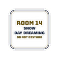 Funny Teacher Christmas Sticker Snow Day Dreaming Sign