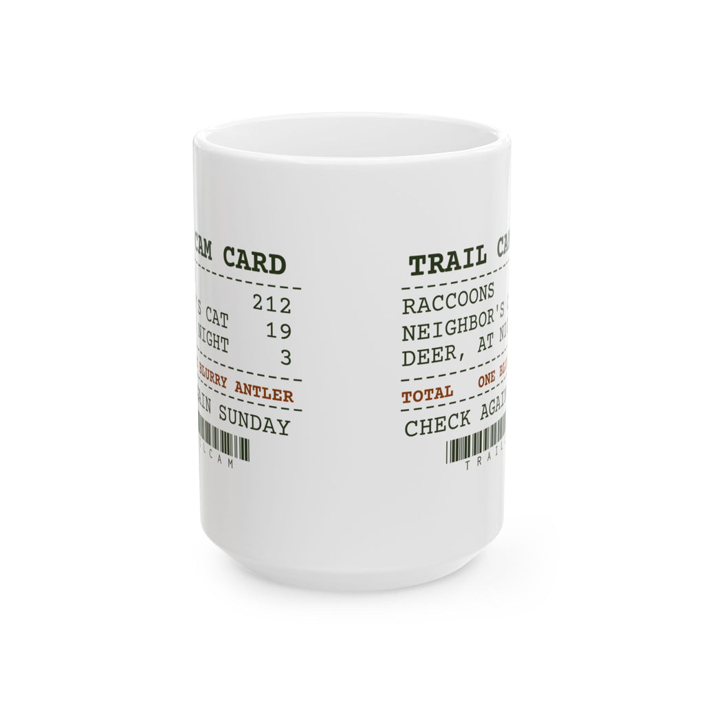 Funny Hunting Coffee Mug Trail Cam 212 Raccoons One Blurry Antler