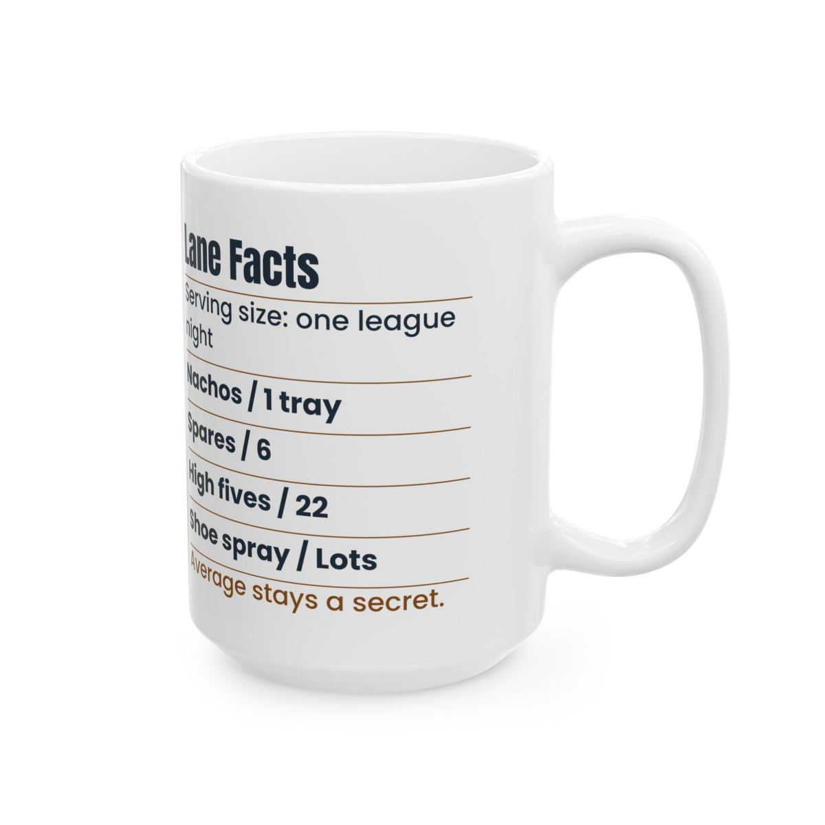 Funny Bowling Coffee Mug Lane Facts League Night For Bowlers