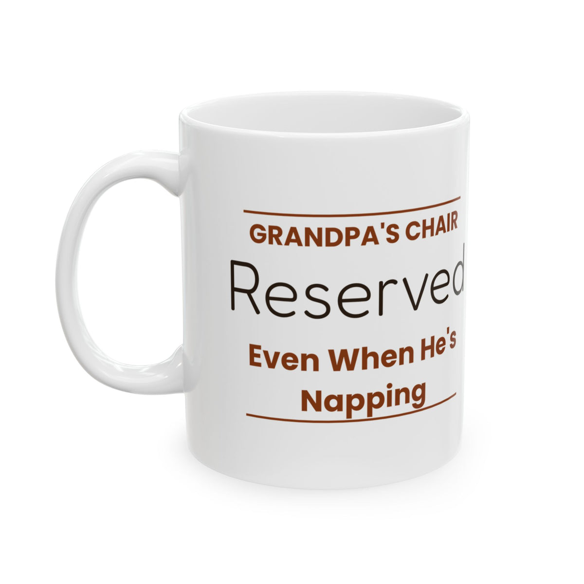 Funny Grandpa Chair Sign Coffee Mug For Grandpa