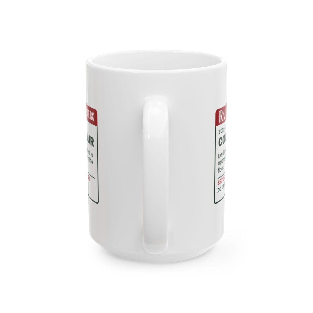Funny Christmas Coffee Mug Couch One Hour Prescription For Mom