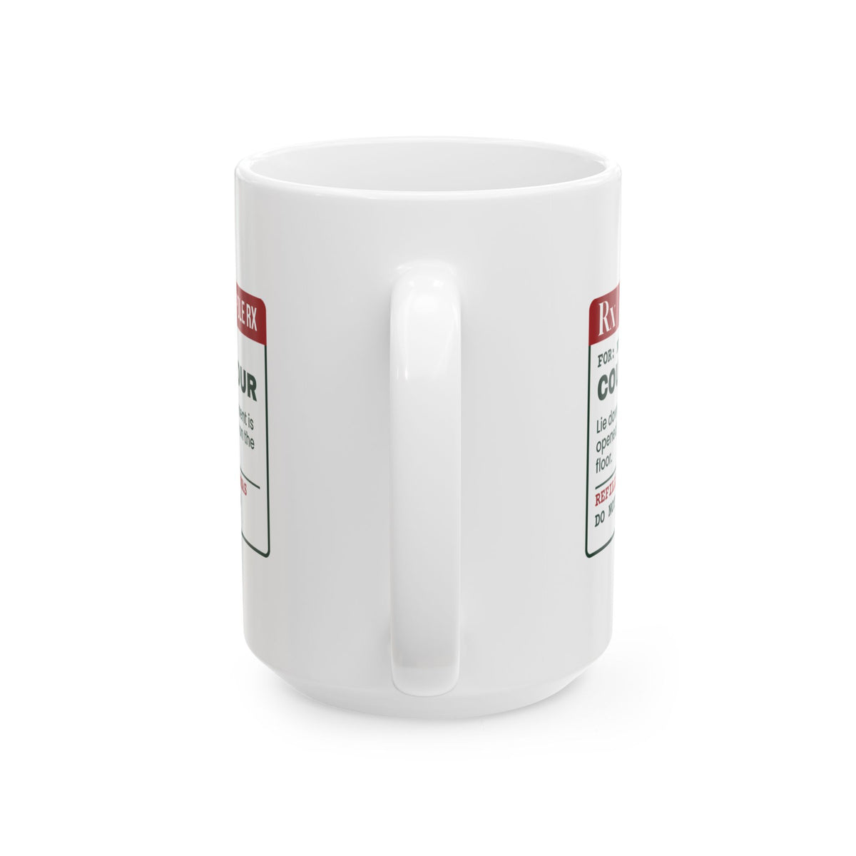 Funny Christmas Coffee Mug Couch One Hour Prescription For Mom