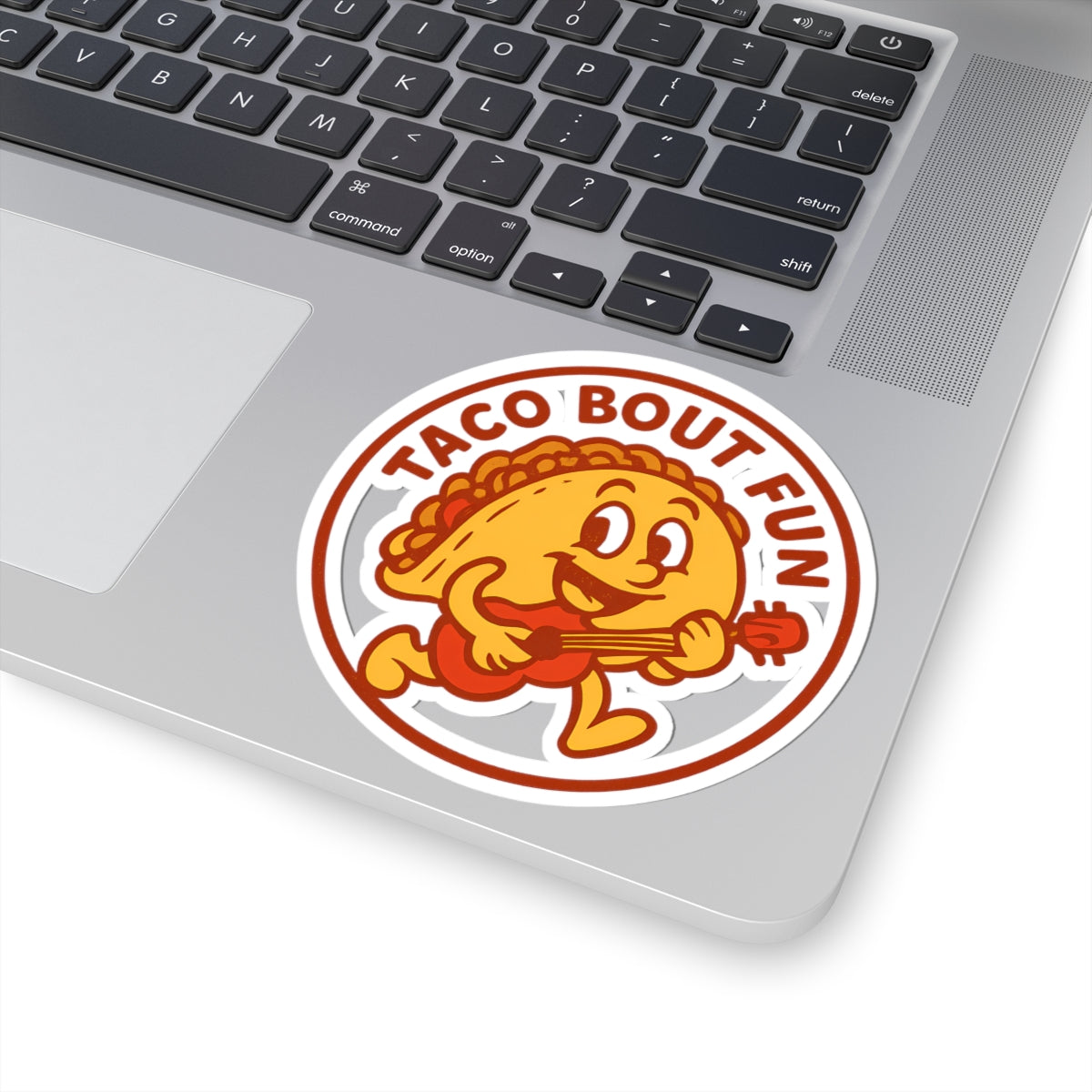 Taco Bout Fun Funny Retro Taco Pun Sticker