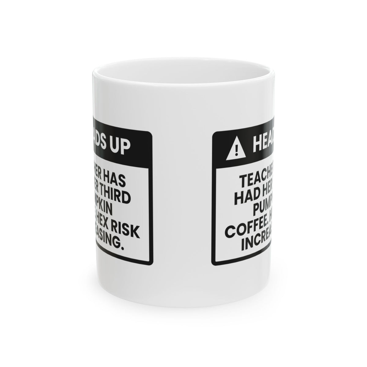 Funny Halloween Mug Third Pumpkin Coffee Hex Risk Rising Witch