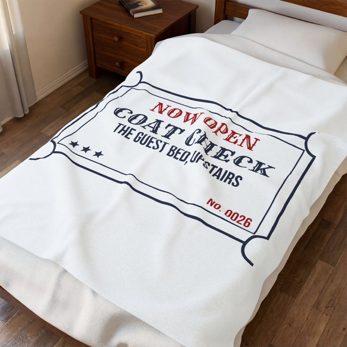 Funny Christmas Throw Blanket Coat Check The Guest Bed For Hosts