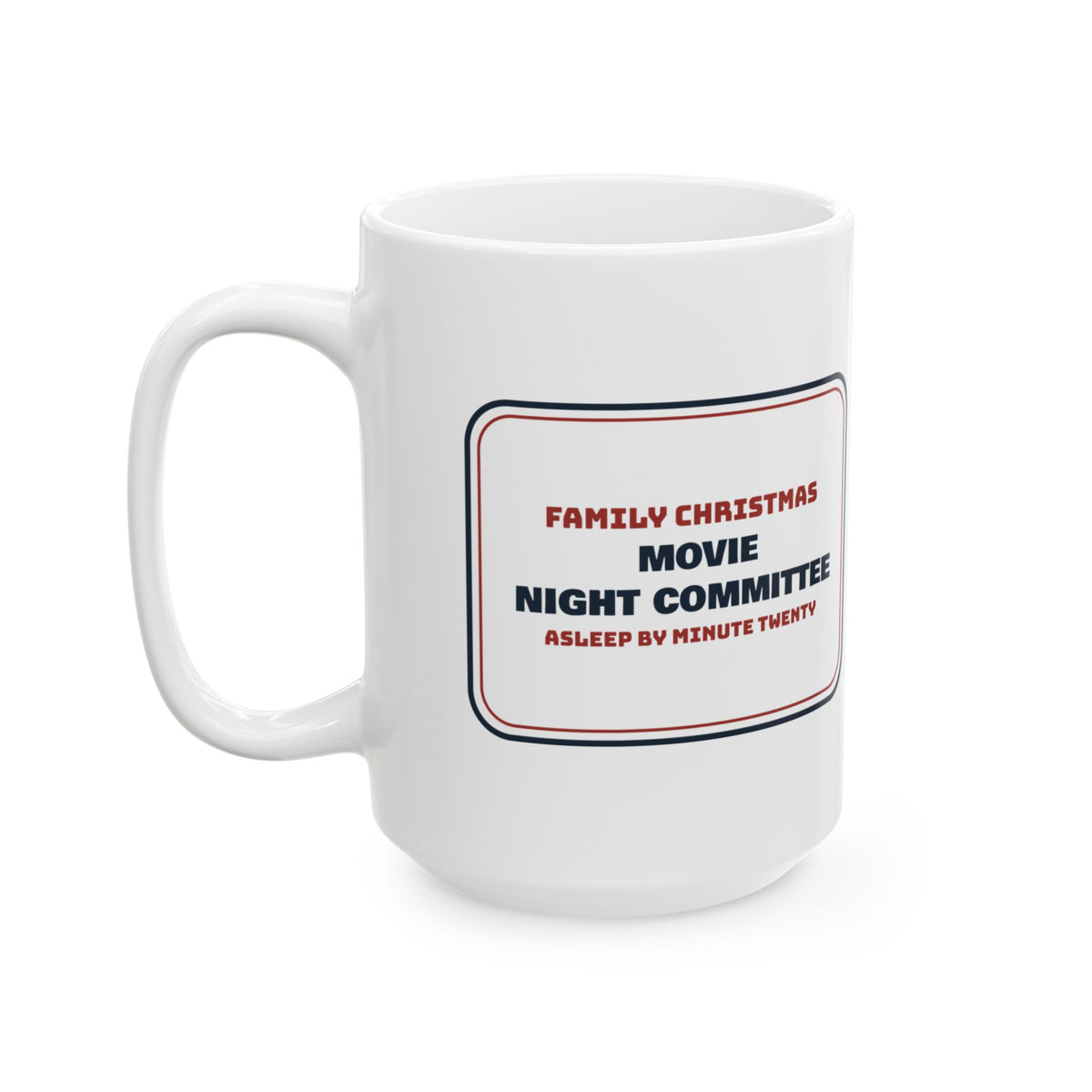 Funny Christmas Coffee Mug Movie Night Committee For Family
