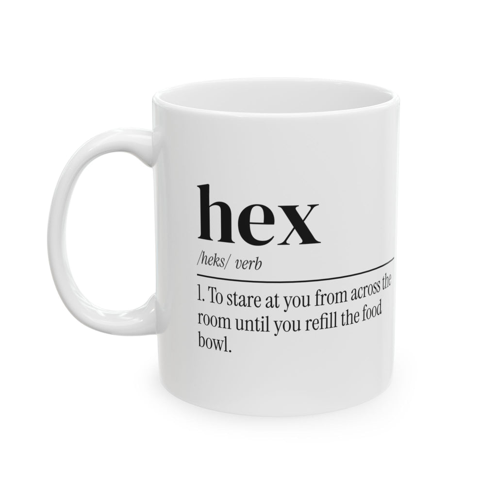 Funny Witch Mug Hex Definition Stares Until Bowl Full Halloween