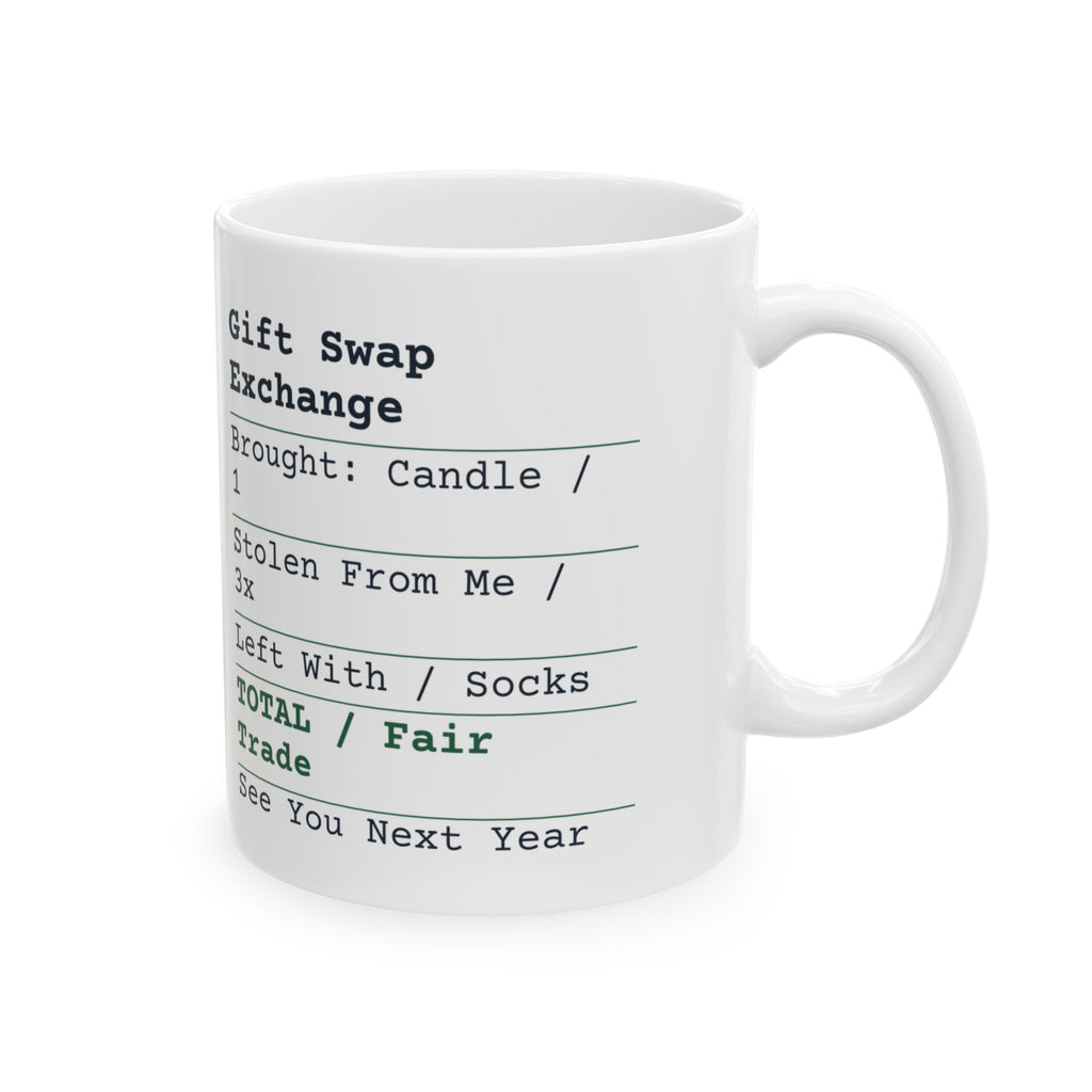 Funny White Elephant Coffee Mug Stolen From Me 3x Left With Socks
