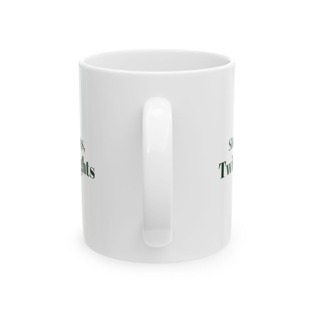 Christmas Coffee Mug Slow Mornings Twinkle Lights Cozy Mug