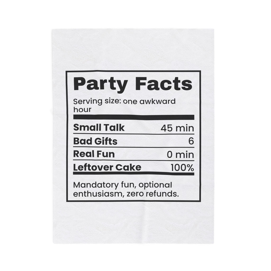 Funny Office Party Throw Blanket Real Fun Zero Minutes