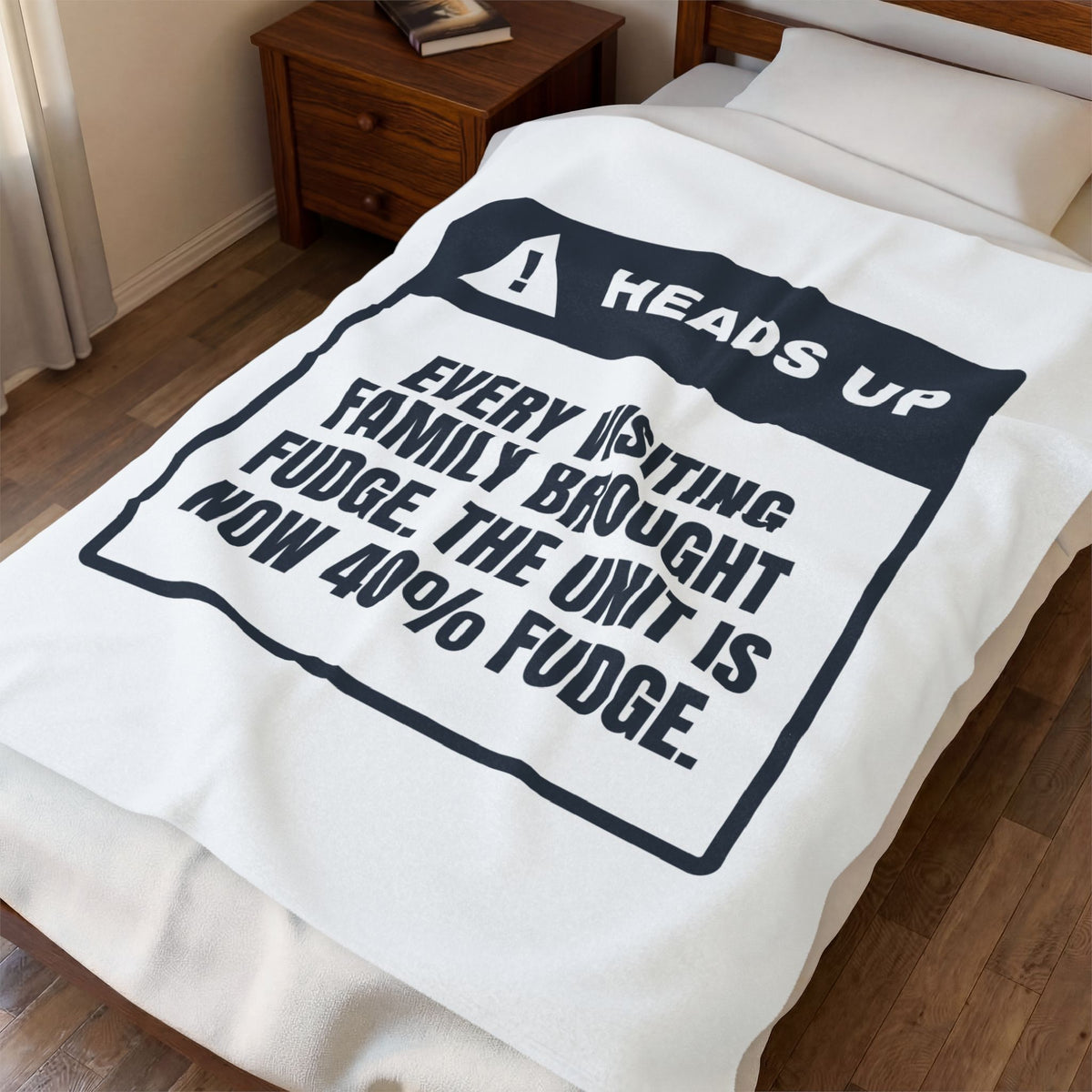 Funny Nurse Christmas Throw Blanket The Unit Is 40 Percent Fudge