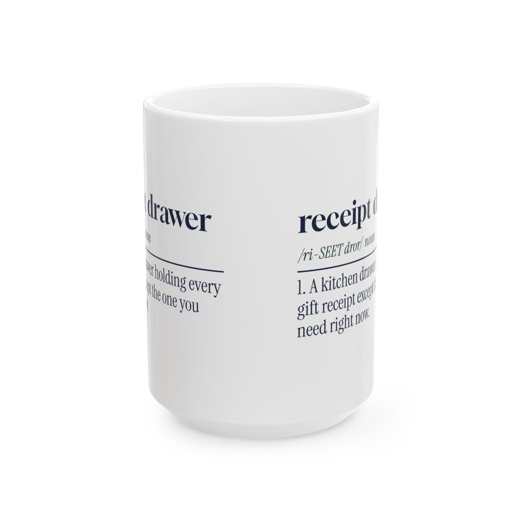 Funny Christmas Coffee Mug Receipt Drawer Definition For Shoppers