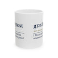 Funny Christmas Cat Coffee Mug Gravity Test Dictionary Definition