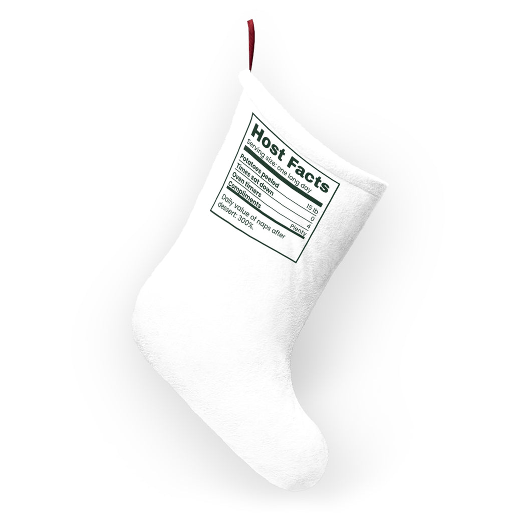 Funny Christmas Hosting Christmas Stocking Host Facts Label For The Host