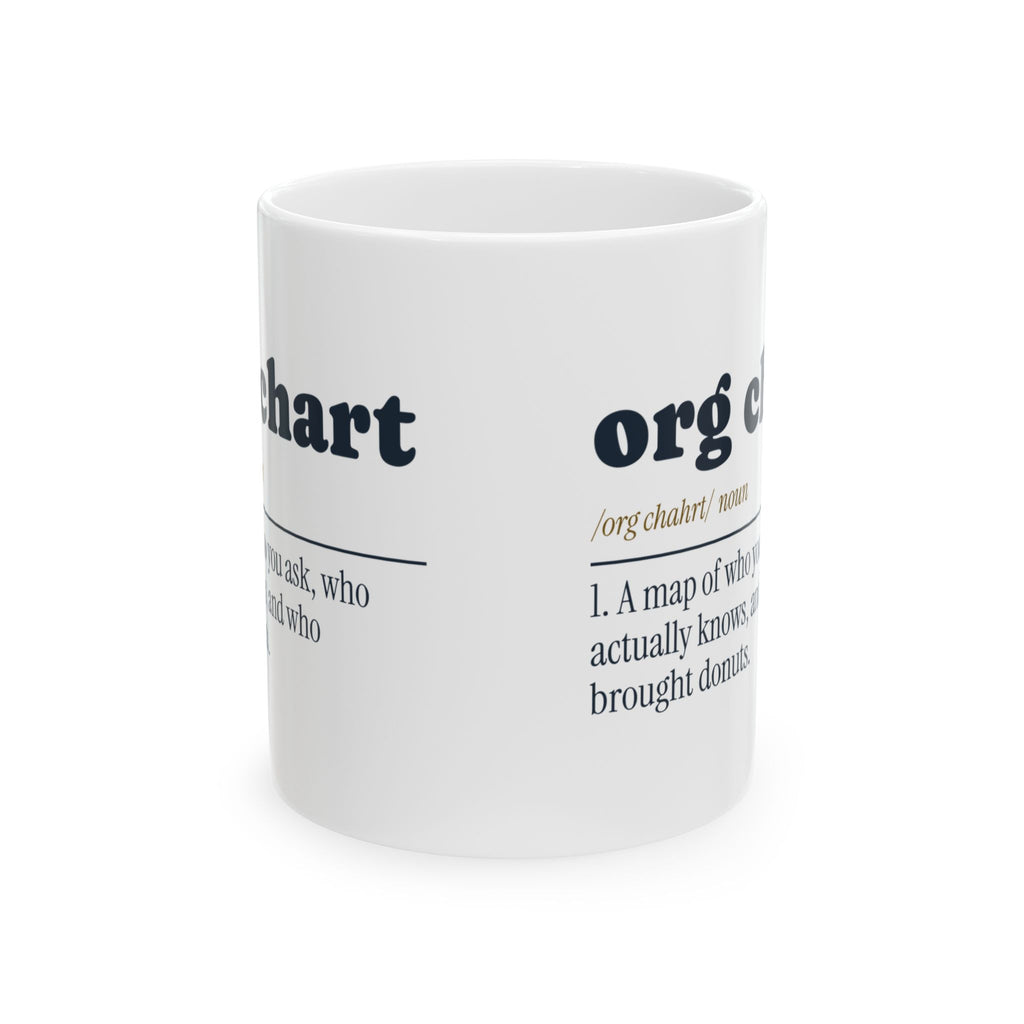 Funny Office Coffee Mug Org Chart Definition For Managers