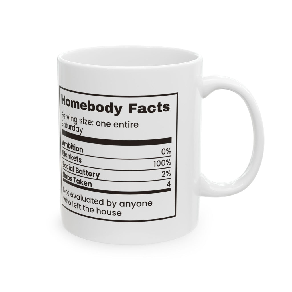 Homebody Coffee Mug, Facts 100% Blankets
