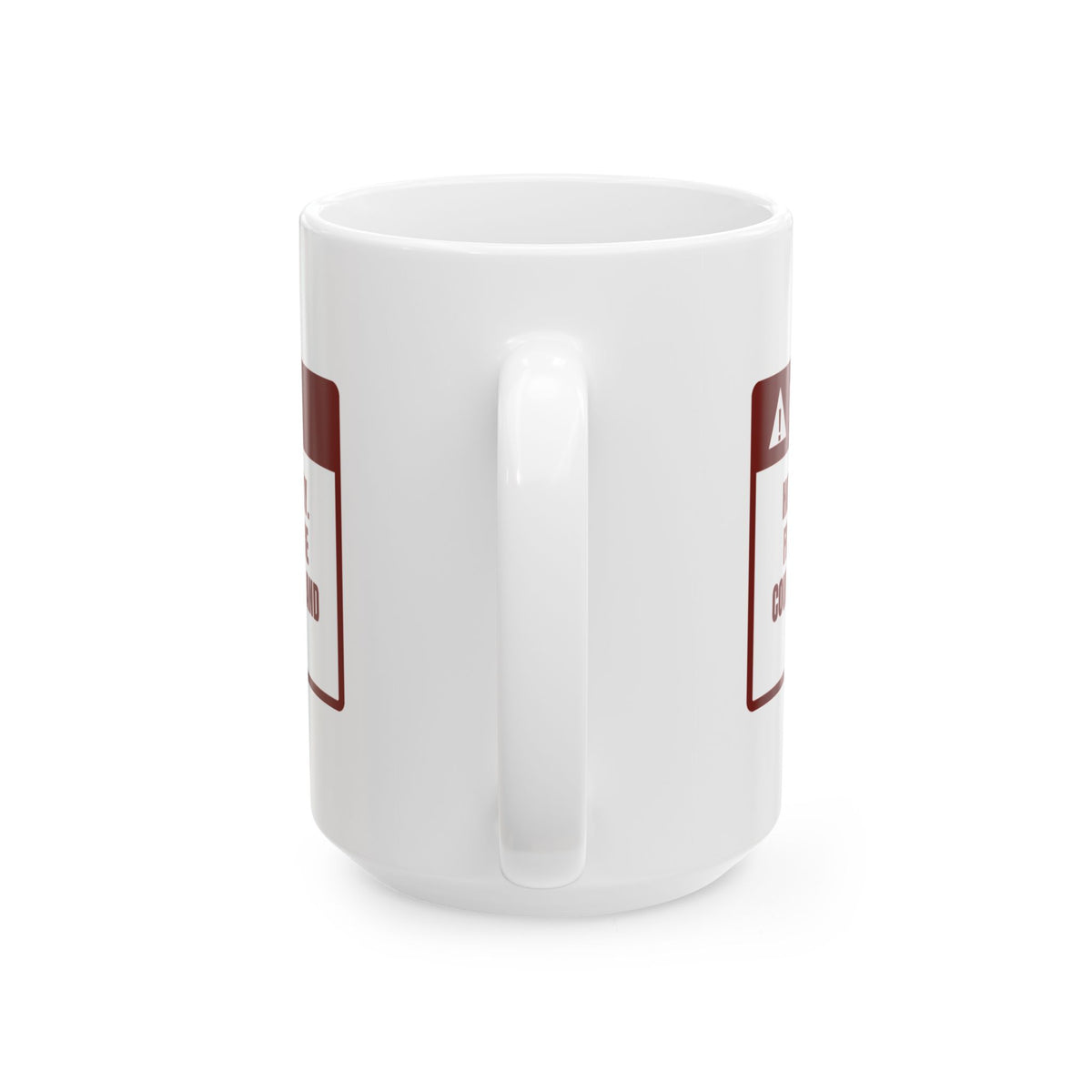 Funny Christmas Baking Coffee Mug Hot Cookie Tray Fingers Counted
