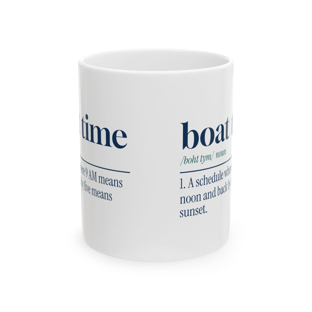 Funny Boat Coffee Mug Boat Time Dictionary Definition