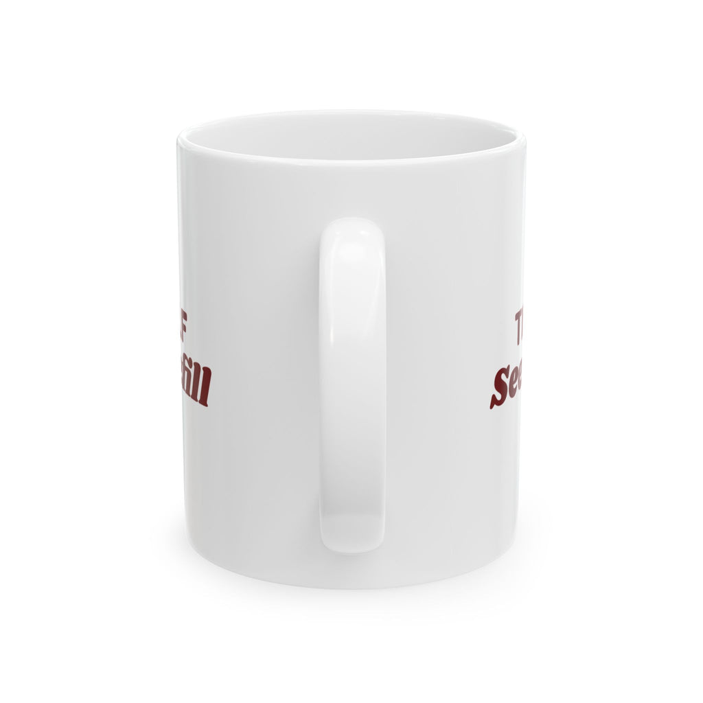 Funny Christmas Coffee Mug Tired Elf Seeks Refill For Coffee Lovers
