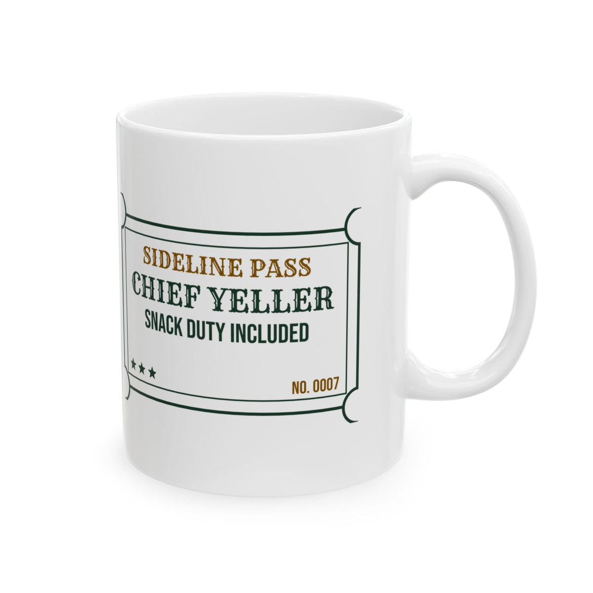 Soccer Mom Coffee Mug Chief Yeller Sideline Pass
