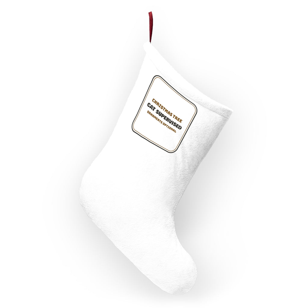 Funny Christmas Cat Christmas Stocking Cat Supervised Tree For Cat Lovers