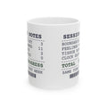 Funny Therapist Receipt Mug Clock Glances Zero Total Progress